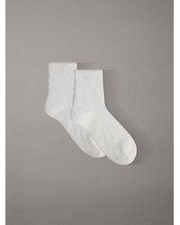 Calvin Klein - 2 Pack Moisture-Wicking Mesh Ankle Socks - Lyst