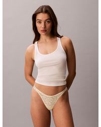 Calvin Klein - String Taille Basse - Lyst