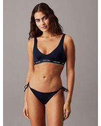 Calvin Klein - Tie Side Bikini Bottoms - Lyst