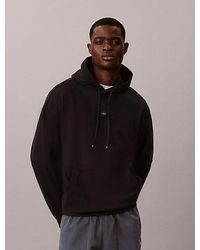 Calvin Klein - Sudadera con capucha de mezcla de algodon técnico - Lyst
