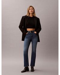 Calvin Klein - High Rise Bootcut Jeans - Lyst