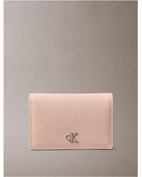 Calvin Klein - Minimal Monogram Flap Card Case - Lyst