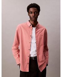 Calvin Klein - Klassiek Overhemd Van Oxford Katoen - Lyst