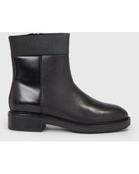 Calvin Klein - Leather Ankle Boots - Lyst
