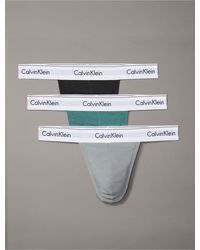 Calvin Klein - Modern Cotton Stretch 3-pack Thong - Lyst