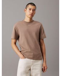 Calvin Klein - T-Shirt Relaxed En Interlock De Coton - Lyst