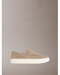 Calvin Klein - Athena Suede Hybrid Cupsole Loafers - Lyst