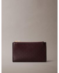 Calvin Klein - Porta Carte Con Zip Superiore Con Logo Monogramma - Lyst
