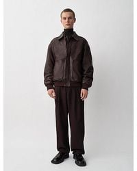 Calvin Klein - Johnson Leather Jacket - Lyst
