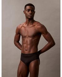 Calvin Klein - Double Waistband Swim Briefs - Lyst