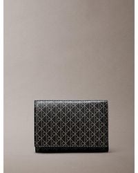Calvin Klein - Allover Emblem Logo Trifold Wallet - Lyst