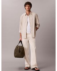 Calvin Klein - Relaxed Cotton Poplin Stripe Shirt - Lyst