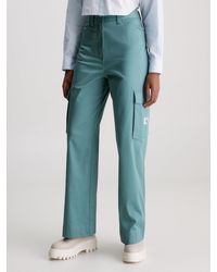 Calvin Klein - Straight Cotton Cargo Pants - Lyst