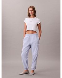 Calvin Klein - Jeans Cotton Terry Monogram Joggers - Lyst