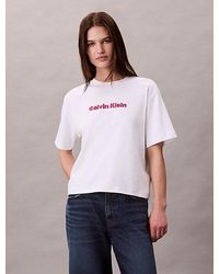 Calvin Klein - Jeans Embroidered Logo Graphic Classic T-Shirt - Lyst