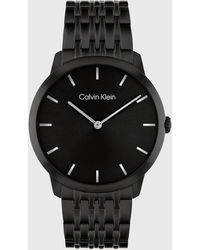 Calvin Klein - Montre-Bracelet À Maillons Avec Cadran Minimaliste - Lyst