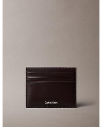 Calvin Klein - Leather Rfid Logo Cardholder - Lyst