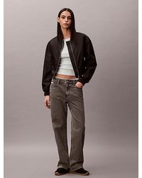 Calvin Klein - Tanktop Van Ribkatoen Met Embleem - Lyst