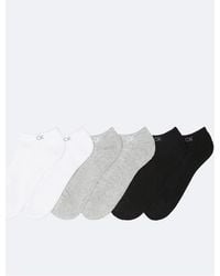 Calvin Klein - Basic Cushion No Show 6-Pack Socks - Lyst