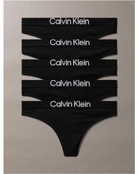 Calvin Klein - Maximum Cotton 5-Pack Thong - Lyst