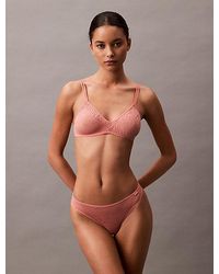 Calvin Klein - Sujetador de triángulo - Sheer Marquisette - Lyst