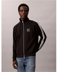Calvin Klein - Double Knit Relaxed Track Jacket - Lyst