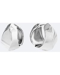 Calvin Klein - Jeans Sculpted Hoop Earrings - Lyst
