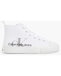 Calvin Klein Damen Ritzy Canvas Wht High-Top in Weiß | Lyst DE