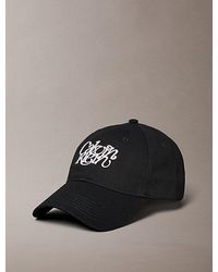 Calvin Klein - Gorra con logo bordado de sarga de algodón con UV - Lyst