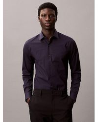 Calvin Klein - Slim Stretch Poplin Shirt - Lyst