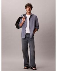 Calvin Klein - Cotton Poplin Classic Button Down Shirt - Lyst