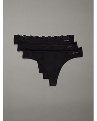 Calvin Klein - 3 Pack Thongs - Lyst