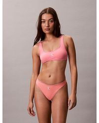 Calvin Klein - Bralette Bikini Top Ck Monogram - Lyst