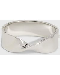 Calvin Klein - Bracelet Rigide Torsadé Avec Fermoir Articulé - Lyst