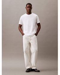 Calvin Klein - T-Shirt aus weicher Baumwolle mit Monogramm-Logo - Lyst