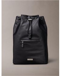Calvin Klein - Matte Nylon Drawstring Backpack - Lyst