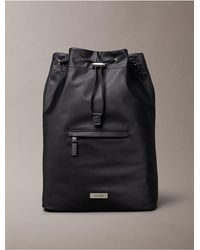 Calvin Klein - Matte Nylon Drawstring Backpack - Lyst