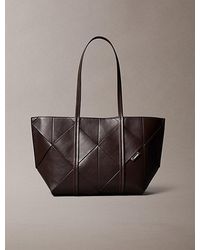 Calvin Klein - Woven Emblem Tote Bag - Lyst