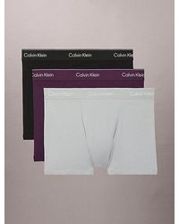 Calvin Klein - 3 Pack Relaxed Trunks Icon Cotton Stretch - Lyst