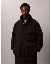 Calvin Klein - Jeans Relaxed Long Down Puffer Coat - Lyst