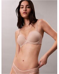 Calvin Klein - Strapless Push Up Bra - Lyst