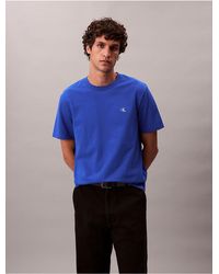 Calvin Klein - Calvin Klein Embroidered Monogram Logo Relaxed T-Shirt - Lyst