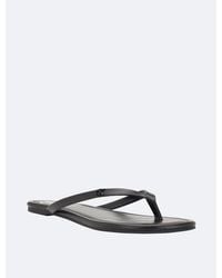 Calvin Klein - Solid T-strap Sandal - Lyst