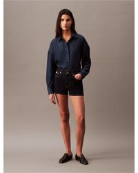 Calvin Klein - Relaxed Lyocell Blend Denim Button-down Shirt - Lyst