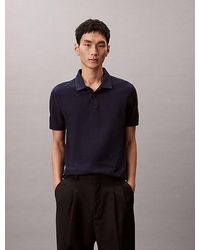 Calvin Klein - Cotton Piqué Polo Shirt - Lyst