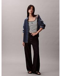 Calvin Klein - Jeans Scoop Neck Ribbed Tank Top - Lyst
