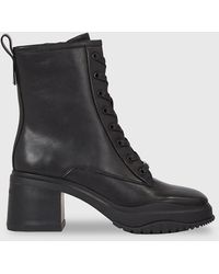 Calvin Klein - Leather Platform Chelsea Boots - Lyst
