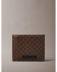 Calvin Klein - Portafoglio A Libro Con Emblem Logo All-Over E Pochette Portamonete - Lyst