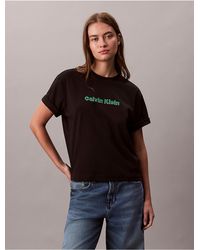 Calvin Klein - Calvin Klein Embroidered Logo Graphic Classic T-Shirt - Lyst