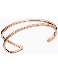 Calvin Klein Pulsera abierta - Outline - Rosa